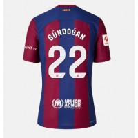 Koszulka piłkarska Barcelona Ilkay Gundogan #22 Strój Domowy dla kobiety 2023-24 tanio Krótki Rękaw